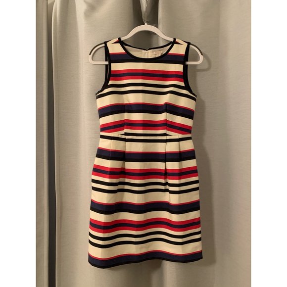 J.Crew  l  Multi Colored Striped Sleeveless Dress - Picture 2 of 3